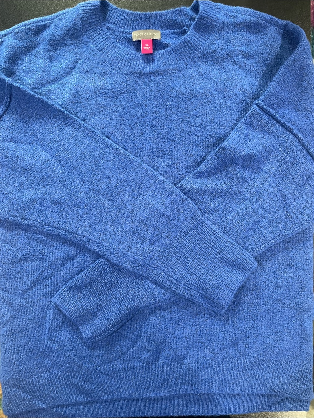 Vince Camuto Women’s Bright Blue Crewneck Sweater. NWT Fits XL 💙 🌀